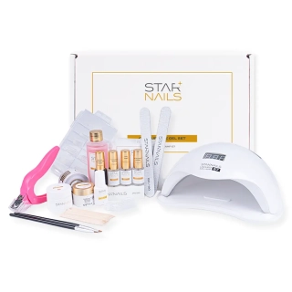 Sada STARNAILS Camouflage Gel Set + UV/LED S7 - modeláž gelem s lampou